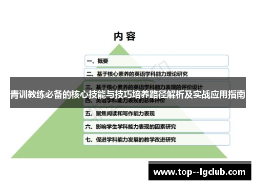 青训教练必备的核心技能与技巧培养路径解析及实战应用指南